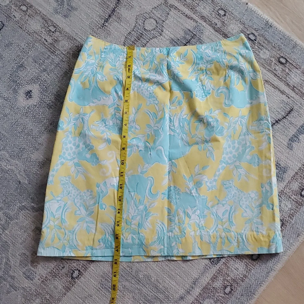 Lilly Pulitzer White Label Sunshine Junkanoo Animal Print Vintage Skirt Sz4